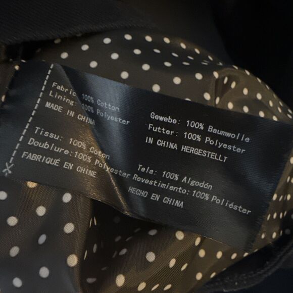 Wantdo Jacket Womens Large Cotton Canvas Navy Chore Coat Full Zip Pockets Lined - Picture 5 of 6